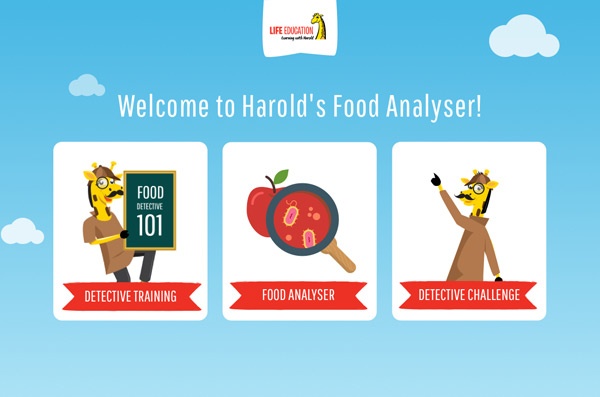 Click the Food Analyser screenshot to learn about being a food detective with Life Education. 